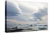 Antarctica. Brown Bluff. Lenticular Clouds Show Katabatic Winds-Inger Hogstrom-Stretched Canvas