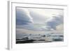 Antarctica. Brown Bluff. Lenticular Clouds Show Katabatic Winds-Inger Hogstrom-Framed Photographic Print