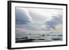 Antarctica. Brown Bluff. Lenticular Clouds Show Katabatic Winds-Inger Hogstrom-Framed Photographic Print