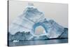 Antarctica. Charlotte Bay. Giant Iceberg with a Hole-Inger Hogstrom-Stretched Canvas