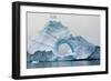 Antarctica. Charlotte Bay. Giant Iceberg with a Hole-Inger Hogstrom-Framed Photographic Print