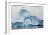 Antarctica. Charlotte Bay. Giant Iceberg with a Hole-Inger Hogstrom-Framed Photographic Print