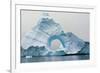 Antarctica. Charlotte Bay. Giant Iceberg with a Hole-Inger Hogstrom-Framed Photographic Print