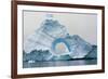 Antarctica. Charlotte Bay. Giant Iceberg with a Hole-Inger Hogstrom-Framed Photographic Print