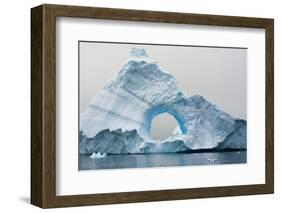 Antarctica. Charlotte Bay. Giant Iceberg with a Hole-Inger Hogstrom-Framed Photographic Print