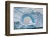 Antarctica. Charlotte Bay. Giant Iceberg with a Hole-Inger Hogstrom-Framed Photographic Print