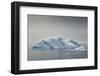 Antarctica. Charlotte Bay. Iceberg and Falling Snow-Inger Hogstrom-Framed Photographic Print