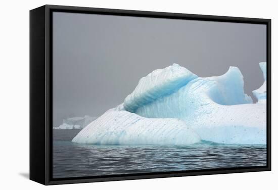 Antarctica. Charlotte Bay. Iceberg-Inger Hogstrom-Framed Stretched Canvas