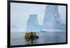 Antarctica. Charlotte Bay. Zodiac Cruising around Icebergs-Inger Hogstrom-Framed Photographic Print