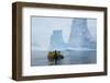 Antarctica. Charlotte Bay. Zodiac Cruising around Icebergs-Inger Hogstrom-Framed Photographic Print