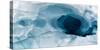 Antarctica. Close-up of an artistic pattern in an iceberg.-Janet Muir-Stretched Canvas