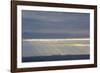 Antarctica. Crepuscular Rays Shining Down onto Tabular Icebergs-Inger Hogstrom-Framed Photographic Print