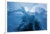 Antarctica, Cuverville Island, Close-up of scalloped surface of melting iceberg.-Paul Souders-Framed Photographic Print