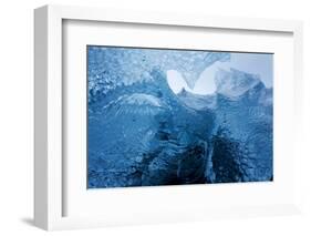 Antarctica, Cuverville Island, Close-up of scalloped surface of melting iceberg.-Paul Souders-Framed Photographic Print