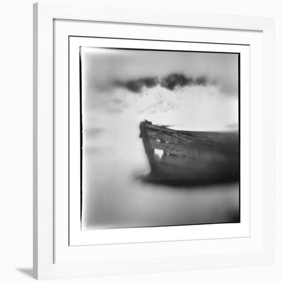 Antarctica, Deception Island, Abandoned wooden skiff at Whalers Cove.-Paul Souders-Framed Photographic Print