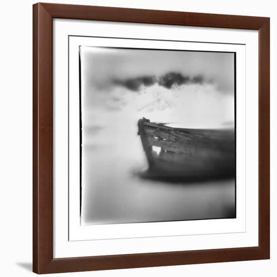 Antarctica, Deception Island, Abandoned wooden skiff at Whalers Cove.-Paul Souders-Framed Photographic Print