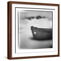 Antarctica, Deception Island, Abandoned wooden skiff at Whalers Cove.-Paul Souders-Framed Photographic Print