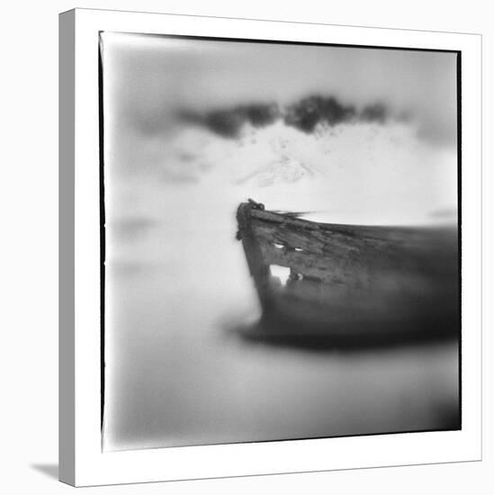 Antarctica, Deception Island, Abandoned wooden skiff at Whalers Cove.-Paul Souders-Stretched Canvas