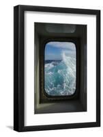 Antarctica, Drake Passage. Window view of waves.-Yuri Choufour-Framed Photographic Print