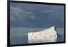 Antarctica. Gerlache Strait. Iceberg and Cloudy Skies-Inger Hogstrom-Framed Photographic Print