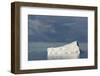 Antarctica. Gerlache Strait. Iceberg and Cloudy Skies-Inger Hogstrom-Framed Photographic Print