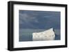 Antarctica. Gerlache Strait. Iceberg and Cloudy Skies-Inger Hogstrom-Framed Photographic Print