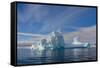 Antarctica. Gerlache Strait. Iceberg-Inger Hogstrom-Framed Stretched Canvas