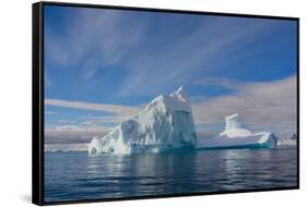 Antarctica. Gerlache Strait. Iceberg-Inger Hogstrom-Framed Stretched Canvas