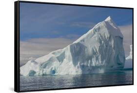 Antarctica. Gerlache Strait. Iceberg-Inger Hogstrom-Framed Stretched Canvas