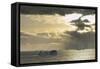 Antarctica. Gerlache Strait. Orne Harbor. Sunset-Inger Hogstrom-Framed Stretched Canvas