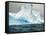 Antarctica, large iceberg, blue ice-George Theodore-Framed Stretched Canvas