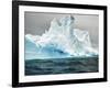 Antarctica, large iceberg, blue ice-George Theodore-Framed Photographic Print