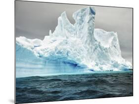 Antarctica, large iceberg, blue ice-George Theodore-Mounted Photographic Print