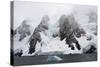 Antarctica. Lemaire Channel. Glacier Covered Mountains-Inger Hogstrom-Stretched Canvas