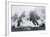 Antarctica. Lemaire Channel. Glacier Covered Mountains-Inger Hogstrom-Framed Photographic Print