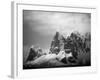 Antarctica, Mountain peaks along Cape Renaud in Lemaire Channel.-Paul Souders-Framed Photographic Print