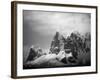 Antarctica, Mountain peaks along Cape Renaud in Lemaire Channel.-Paul Souders-Framed Photographic Print