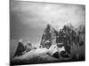 Antarctica, Mountain peaks along Cape Renaud in Lemaire Channel.-Paul Souders-Mounted Photographic Print