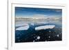 Antarctica. Near Adelaide Island. the Gullet. Ice Floes at Sunset-Inger Hogstrom-Framed Photographic Print