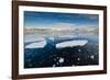 Antarctica. Near Adelaide Island. the Gullet. Ice Floes at Sunset-Inger Hogstrom-Framed Photographic Print