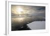 Antarctica. Near Adelaide Island. the Gullet. Ice Floes at Sunset-Inger Hogstrom-Framed Photographic Print