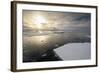 Antarctica. Near Adelaide Island. the Gullet. Ice Floes at Sunset-Inger Hogstrom-Framed Photographic Print