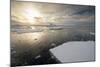 Antarctica. Near Adelaide Island. the Gullet. Ice Floes at Sunset-Inger Hogstrom-Mounted Photographic Print