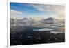Antarctica, Near Adelaide Island. the Gullet. Ice Floes at Sunset-Inger Hogstrom-Framed Photographic Print