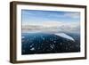 Antarctica, Near Adelaide Island. the Gullet. Ice Floes at Sunset-Inger Hogstrom-Framed Photographic Print