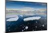 Antarctica. Near Adelaide Island. the Gullet. Ice Floes at Sunset-Inger Hogstrom-Mounted Photographic Print