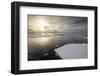 Antarctica. Near Adelaide Island. the Gullet. Ice Floes at Sunset-Inger Hogstrom-Framed Photographic Print