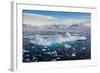 Antarctica. Near Adelaide Island. the Gullet. Iceberg and Brash Ice-Inger Hogstrom-Framed Photographic Print