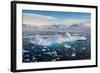 Antarctica. Near Adelaide Island. the Gullet. Iceberg and Brash Ice-Inger Hogstrom-Framed Photographic Print