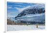 Antarctica. Neko Harbor. Hikers Heading Towards the Penguin Colony-Inger Hogstrom-Framed Photographic Print